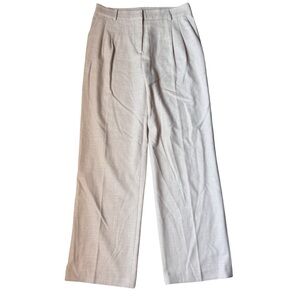 House of Harlow Elegant Yellow Cream Wide-Leg Trousers, Size 10, Work Wear